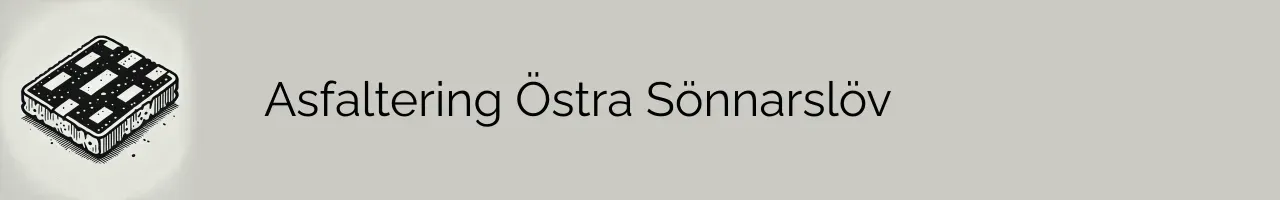 Asfaltering Östra Sönnarslöv